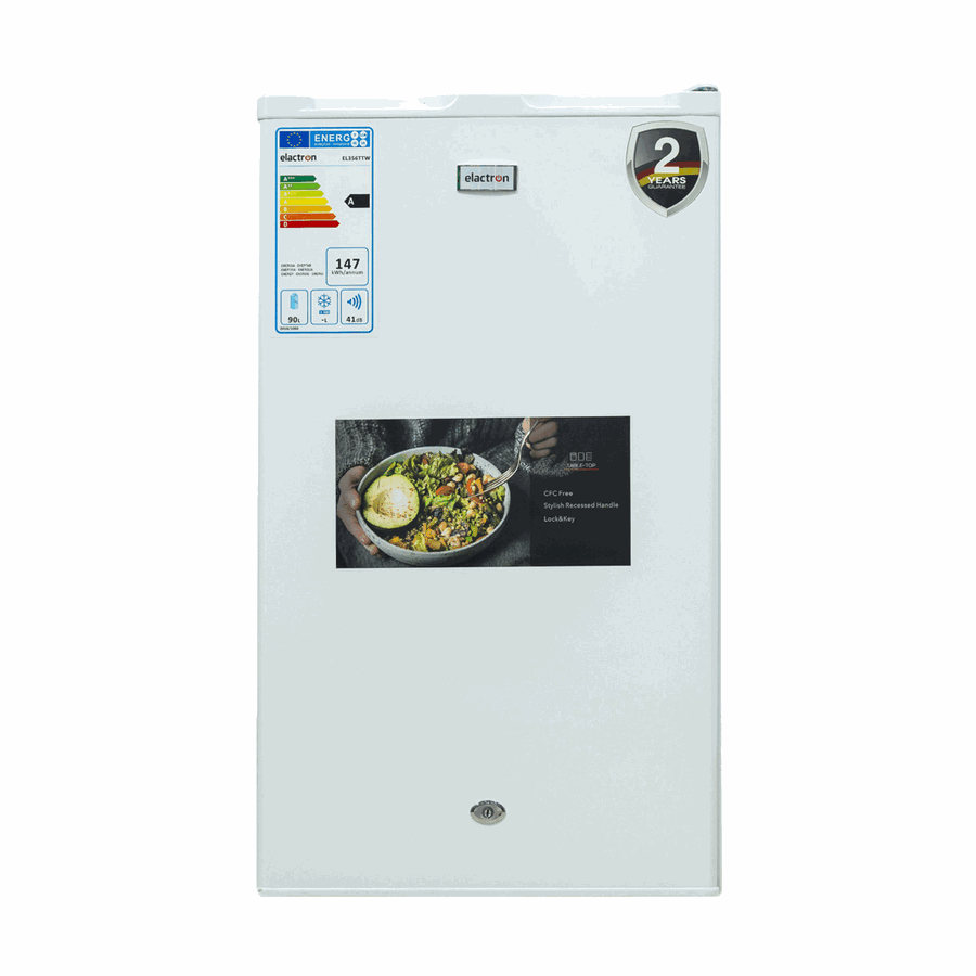 Réfrigérateur Compact Elactron EL-356TTW 90L – Économique A++ | 4 Étagères