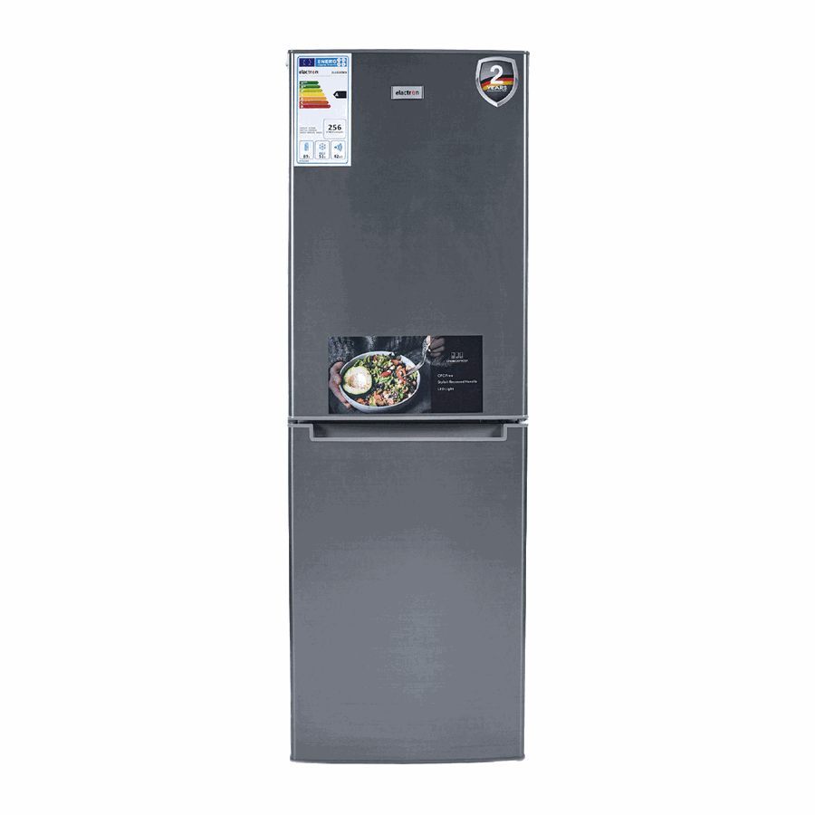 Réfrigérateur Double Porte Elactron EL-152CBDI 142L – Congélateur 55L | Économique A+ | Design Inox Moderne