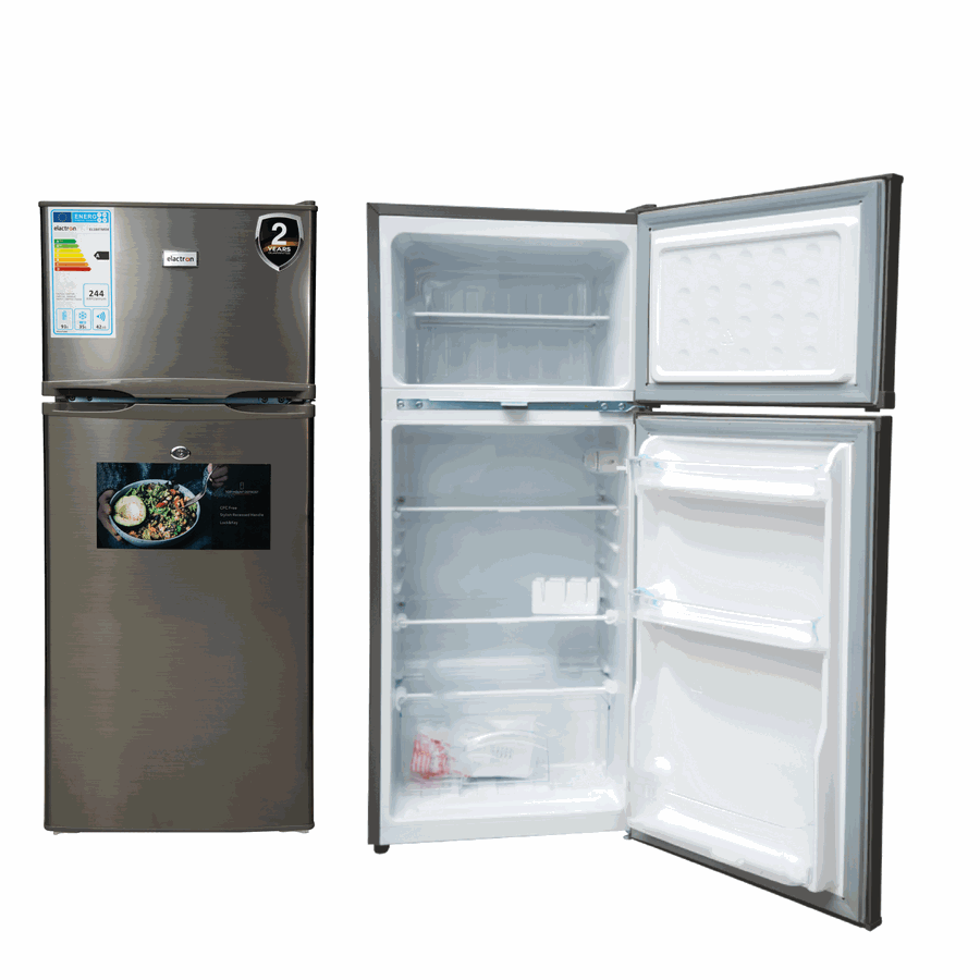 Réfrigérateur Elactron EL-184TMDX – 2 Portes DEFROST, 126 Litres, Inox & Blanc